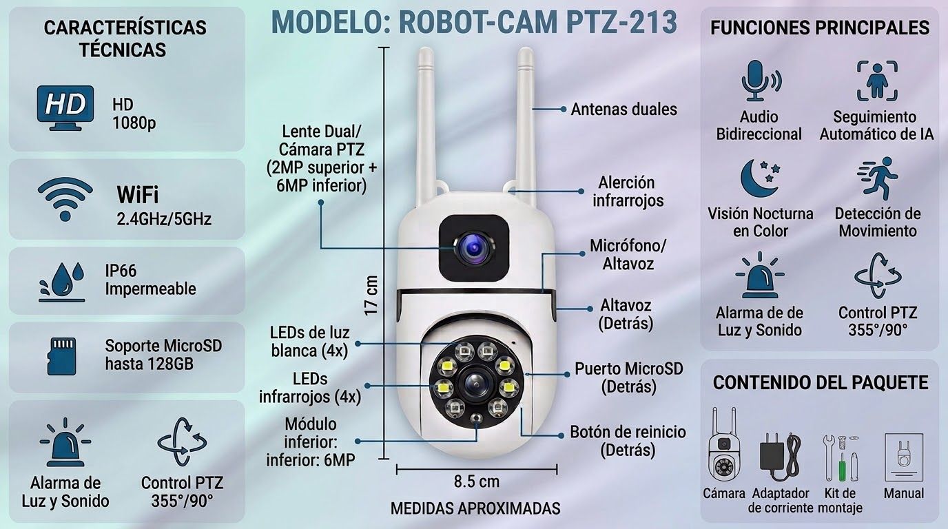 cámara ptz-213