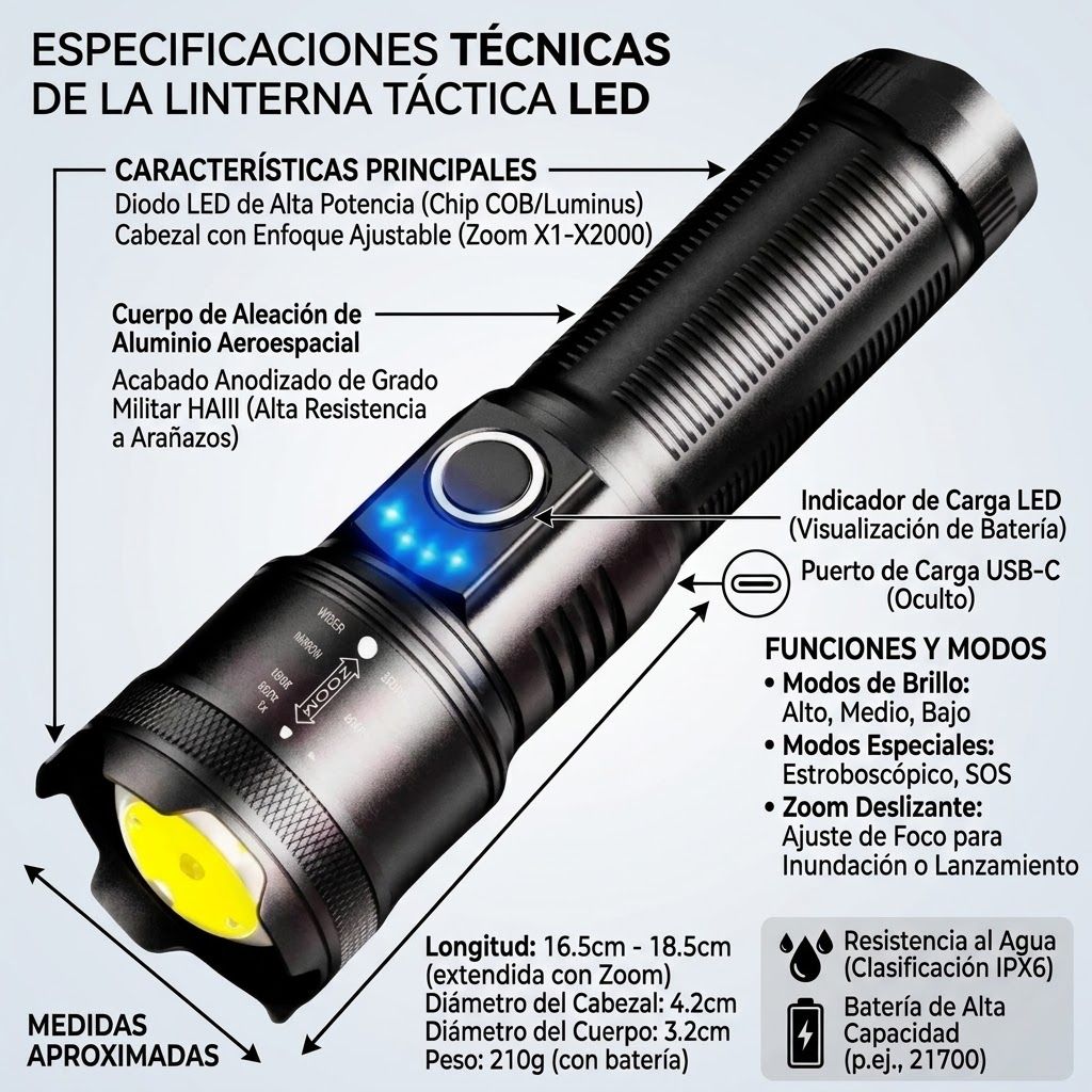 Linterna tactica