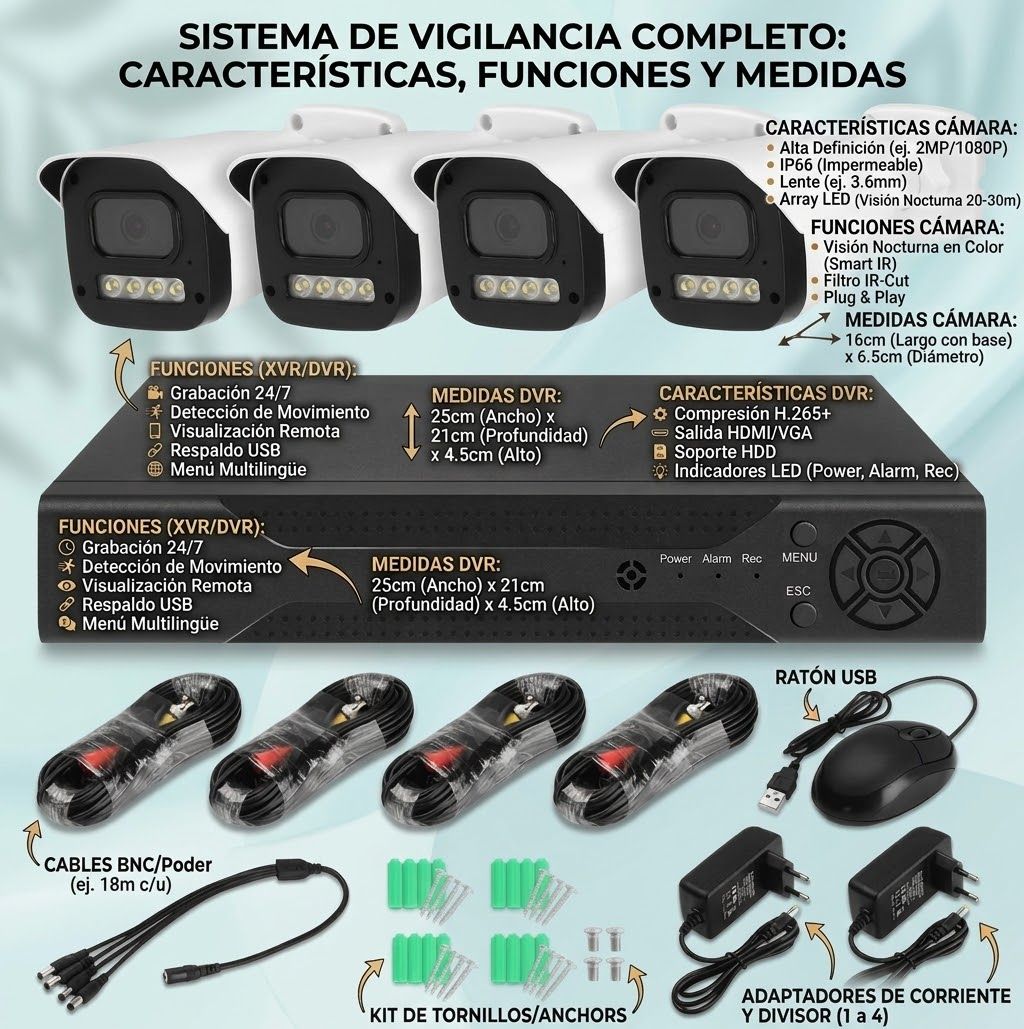 Sistema de vigilancia completo