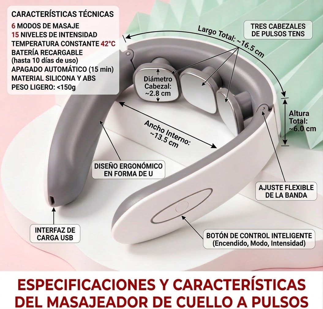 Masajeador de cuello a pulsos