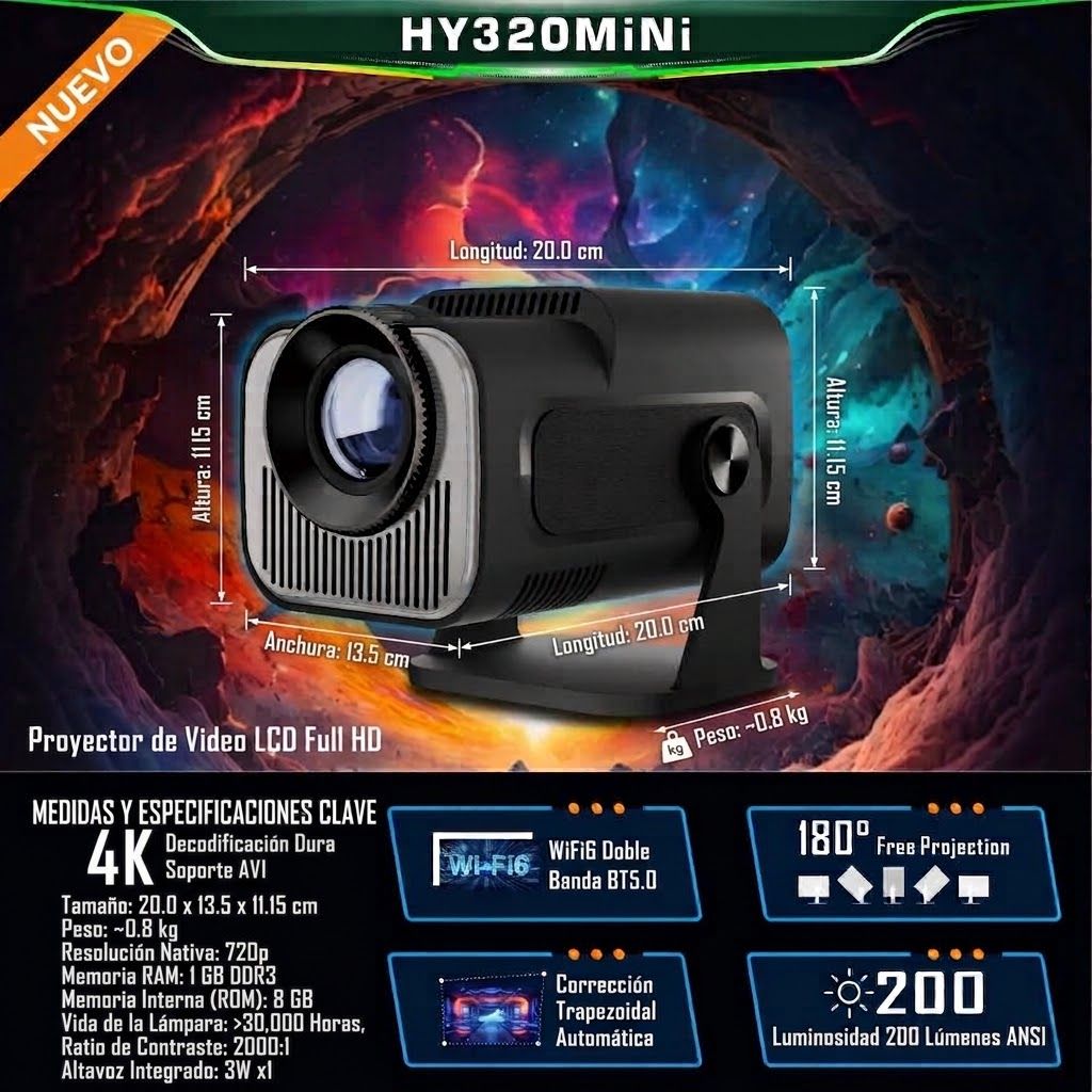 Proyector hy320mini