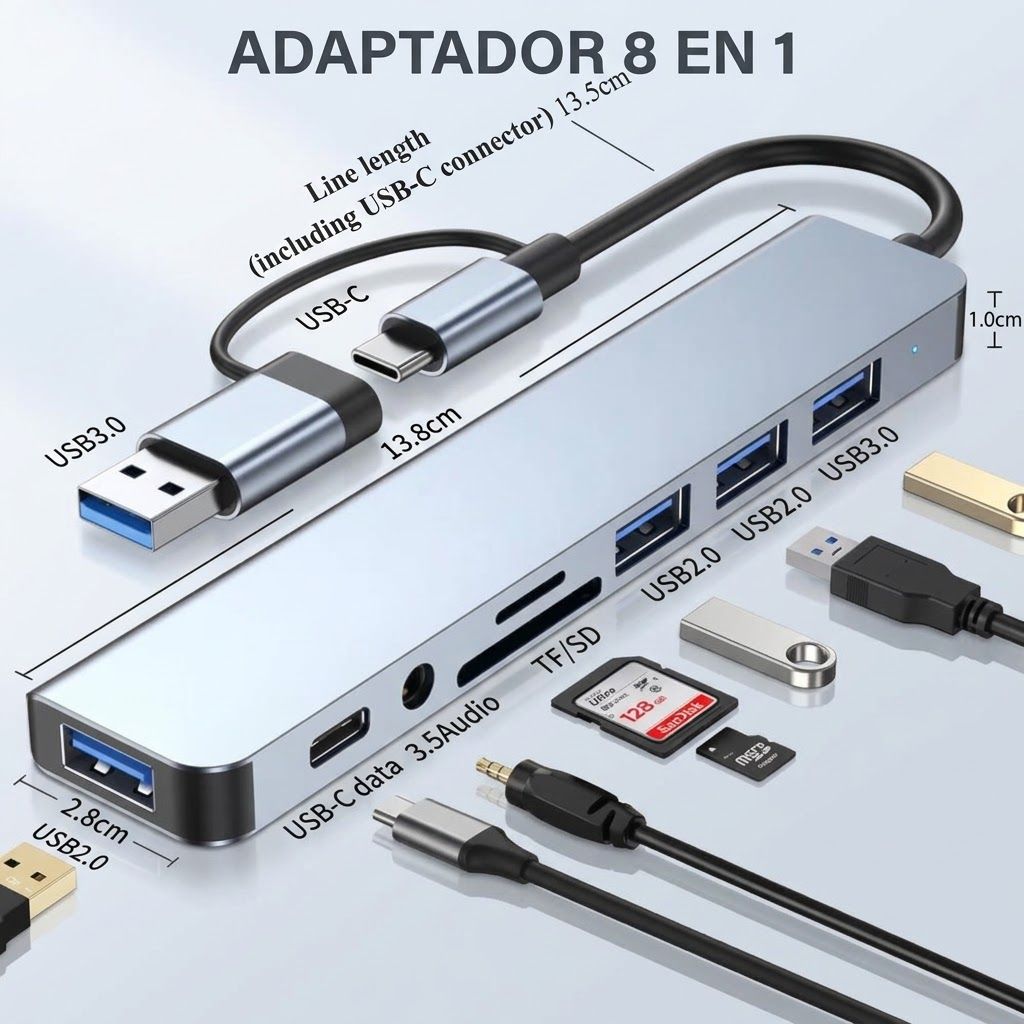 Adaptador 8 en 1