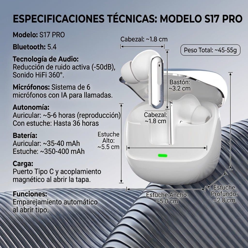 audífonos s17 pro